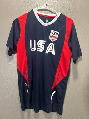 USA Soccer Official Merchandise Performance Jersey Navy Blue Youth XL 18-20